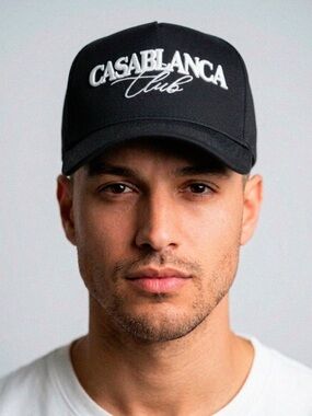 Casablanca Era Club Black SnapBack Logo Baseball Cap